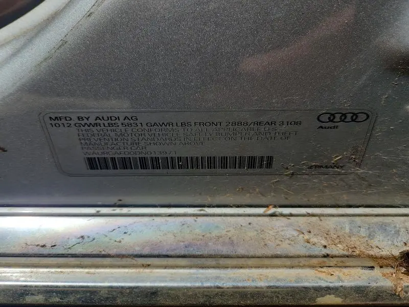 2013 AUDI A8 L QUATTRO  