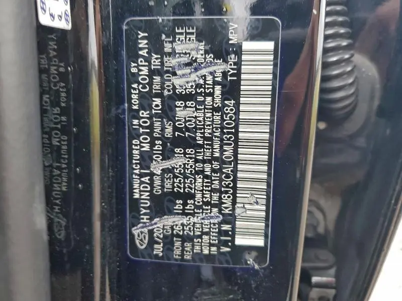 2021 HYUNDAI TUCSON LIMITED  