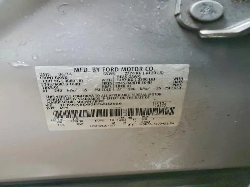 2015 FORD EXPLORER XLT  