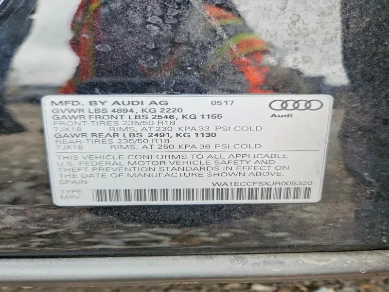 2018 AUDI Q3 PREMIUM  