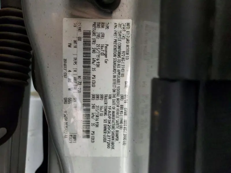 2016 FORD FOCUS SE  