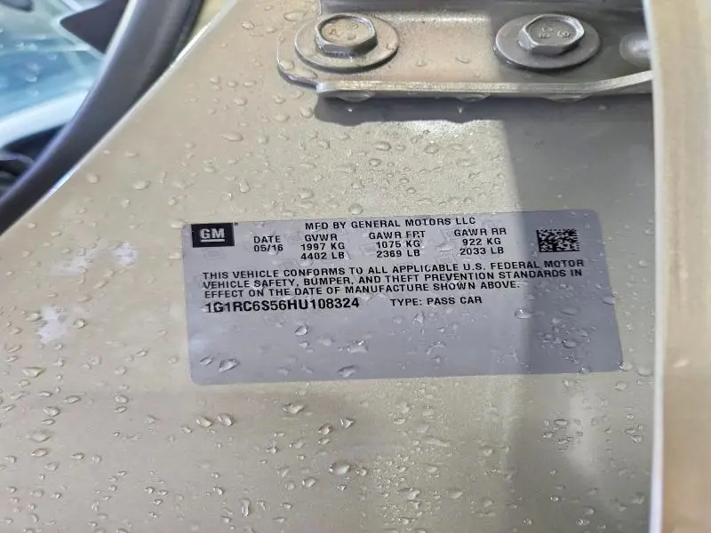 2017 CHEVROLET VOLT LT  