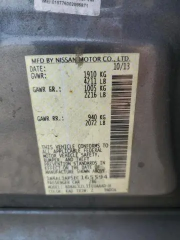 2014 NISSAN ALTIMA 2.5  