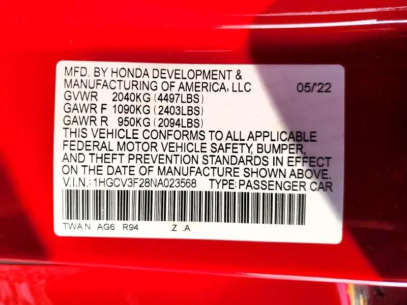 2022 HONDA ACCORD HYBRID SPORT  