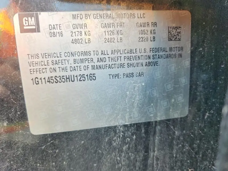 2017 CHEVROLET IMPALA PREMIER  