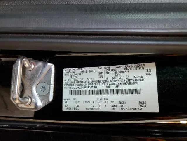 2015 FORD ESCAPE TITANIUM  