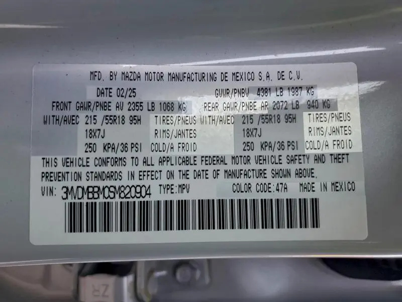 2025 MAZDA CX-30 SELECT  