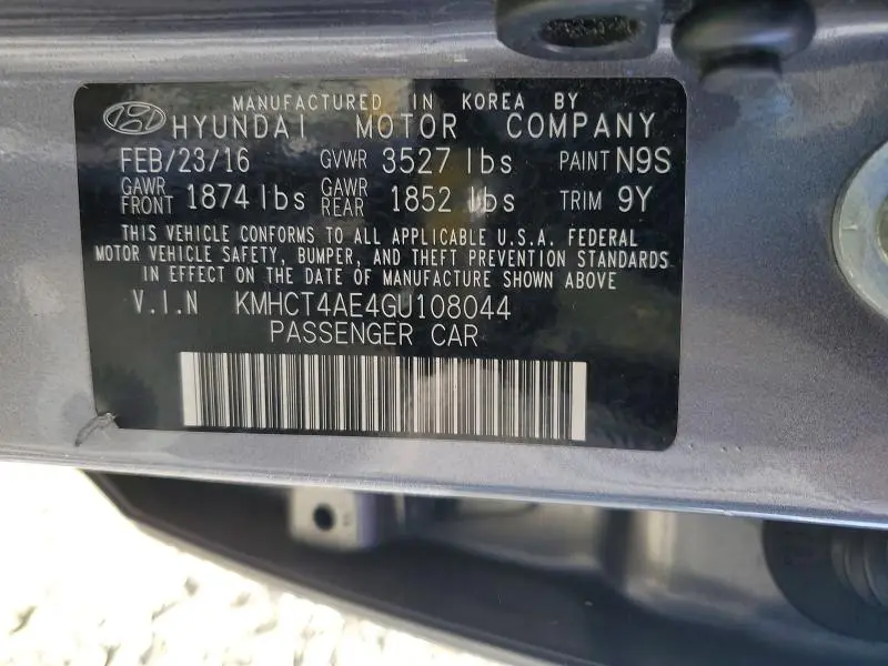 2016 HYUNDAI ACCENT SE  