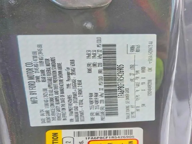 2024 FORD MUSTANG GT  