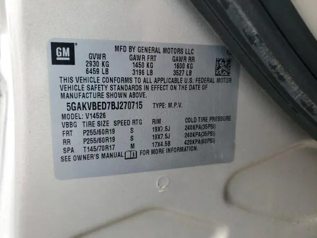 2011 BUICK ENCLAVE CXL  