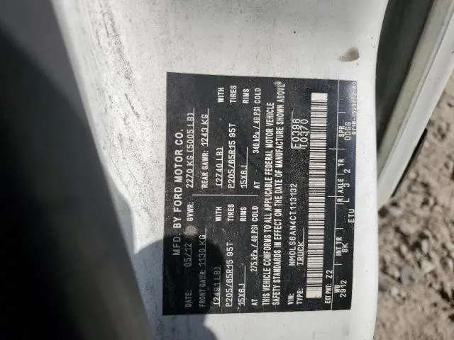 2012 FORD TRANSIT CONNECT XL  