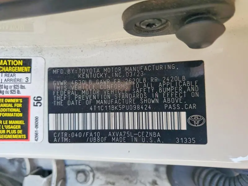 2023 TOYOTA CAMRY LE  