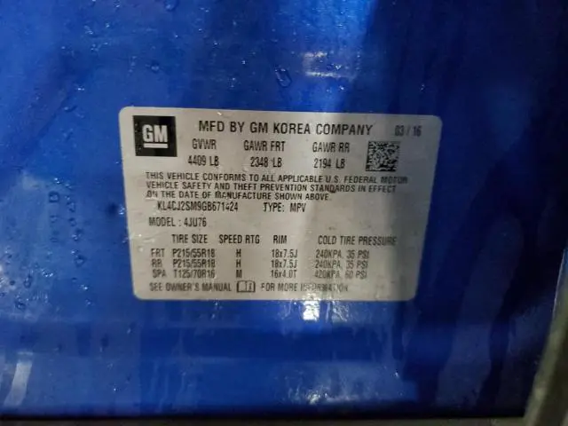 2016 BUICK ENCORE SPORT TOURING  