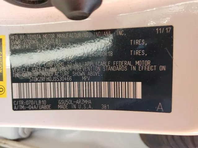 2018 TOYOTA HIGHLANDER SE  