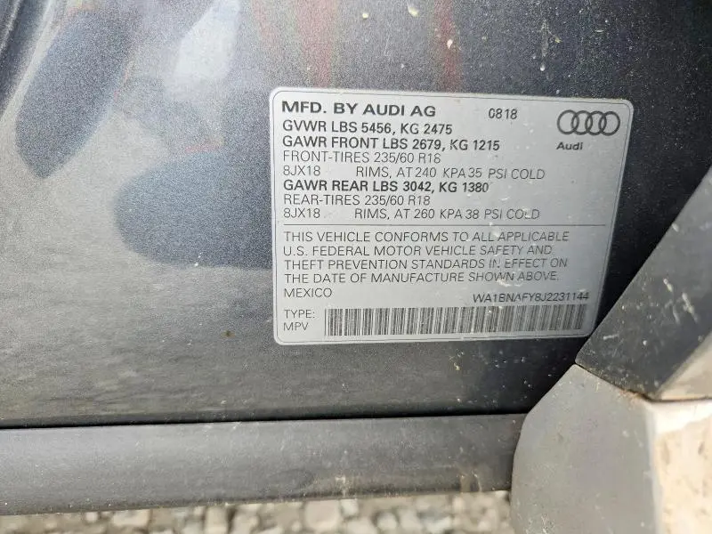 2018 AUDI Q5 PREMIUM PLUS  