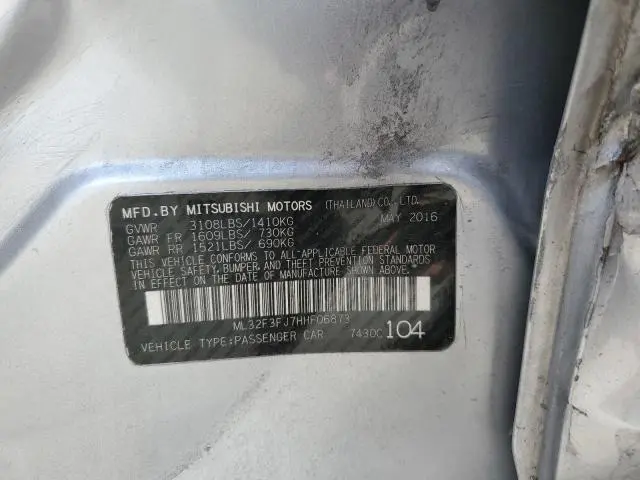 2017 MITSUBISHI MIRAGE G4 ES  