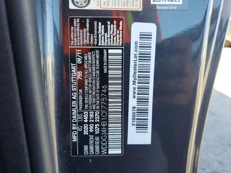 2012 MERCEDES-BENZ C 250  