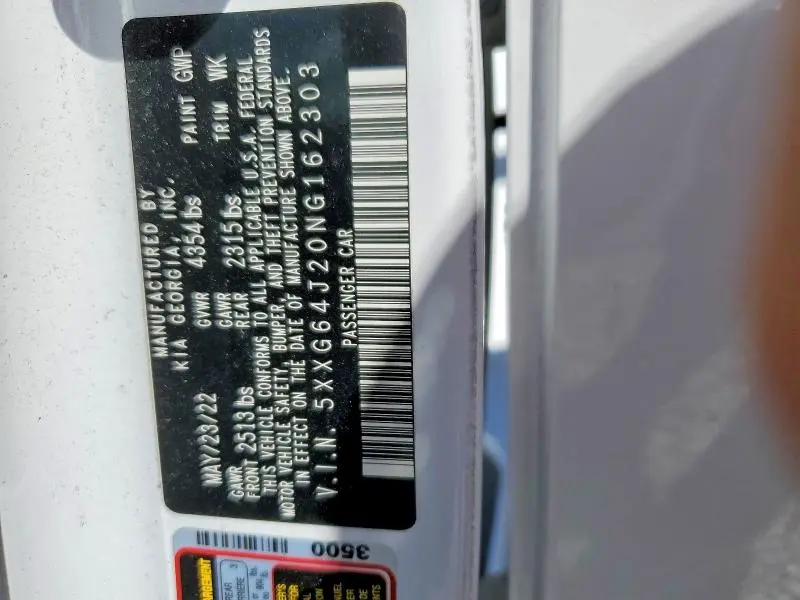 2022 KIA K5 GT LINE  