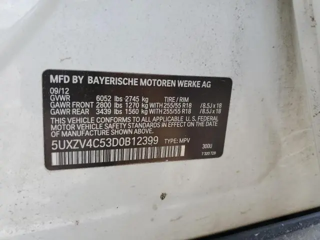 2013 BMW X5 XDRIVE35I  