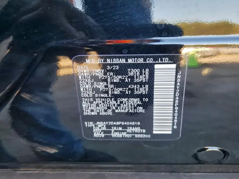 2023 NISSAN ARMADA PLATINUM  