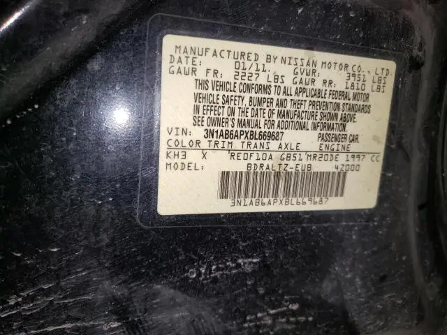 2011 NISSAN SENTRA 2.0  