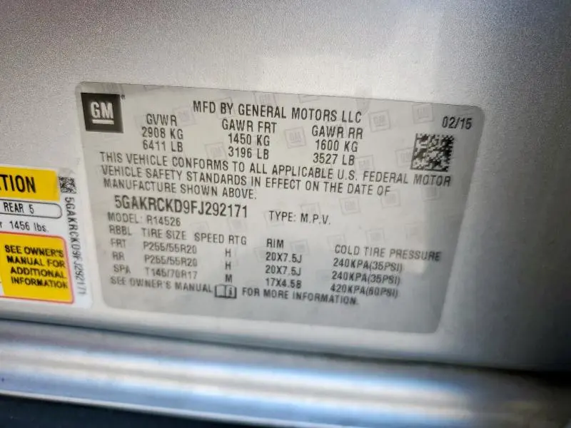 2015 BUICK ENCLAVE