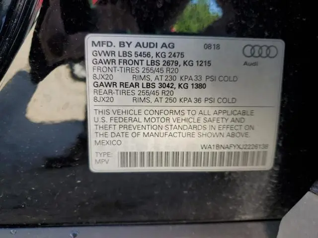 2018 AUDI Q5 PREMIUM PLUS  