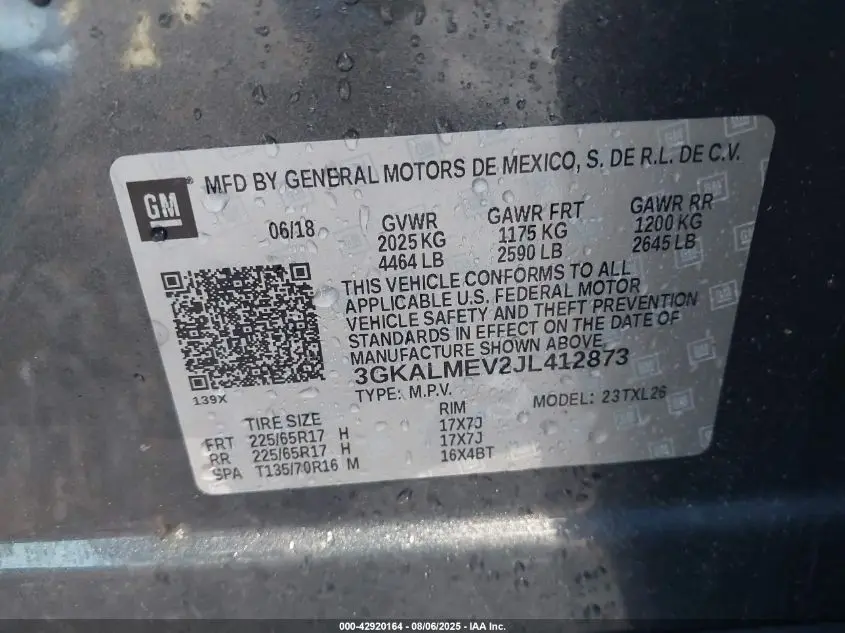 2018 GMC TERRAIN SLE