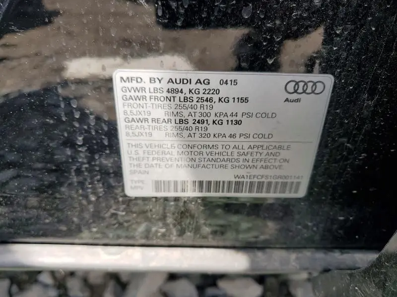 2016 AUDI Q3 PREMIUM PLUS  