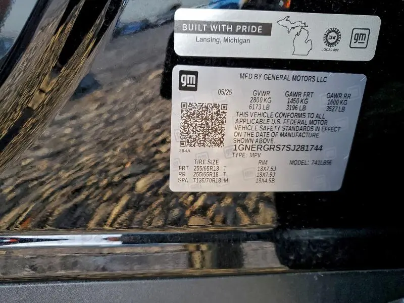 2025 CHEVROLET TRAVERSE LT  