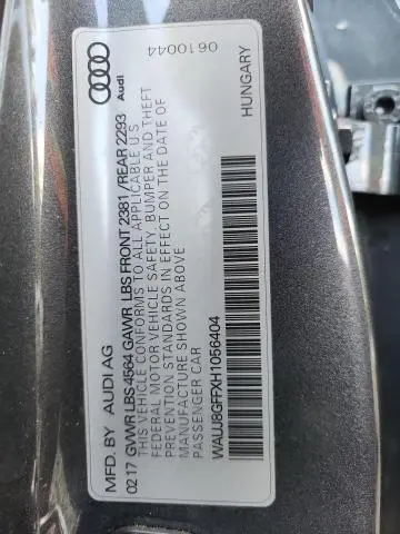 2017 AUDI A3 PREMIUM PLUS  