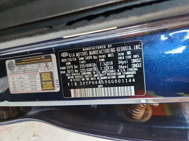 2016 KIA SORENTO EX  