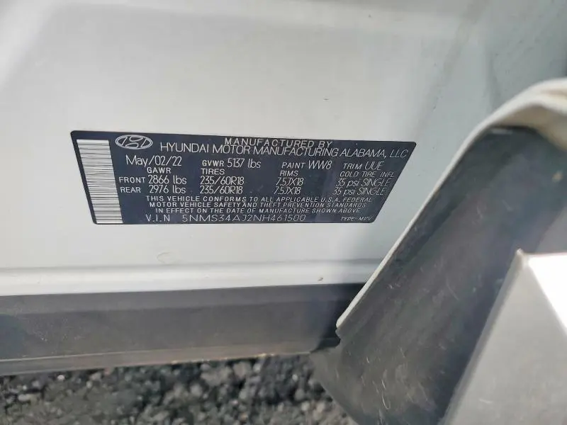 2022 HYUNDAI SANTA FE SEL  