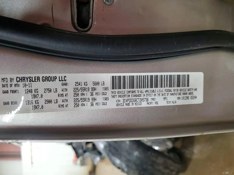 2012 DODGE JOURNEY CREW  