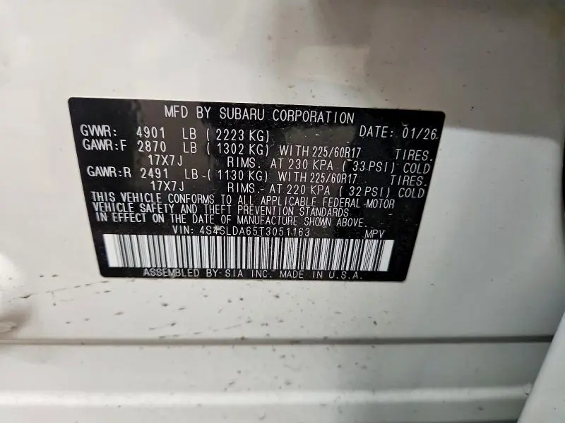 2026 SUBARU FORESTER   