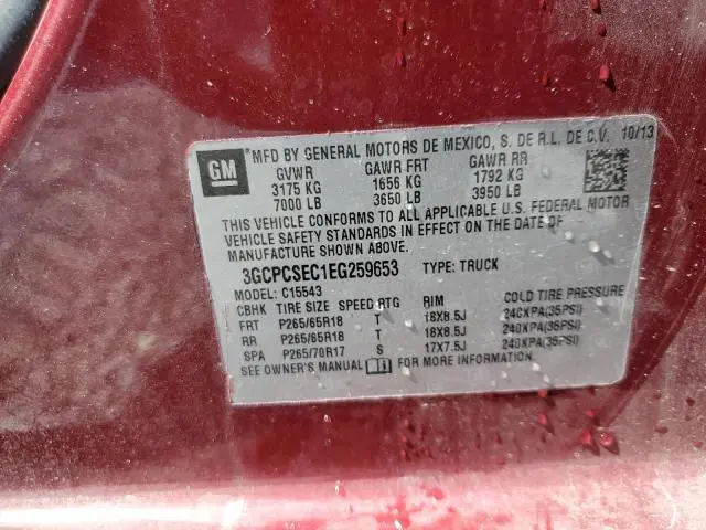 2014 CHEVROLET SILVERADO C1500 LTZ  