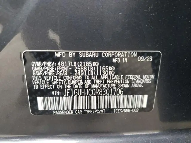 2024 SUBARU IMPREZA RS  