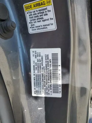 2011 HONDA ODYSSEY TOURING  