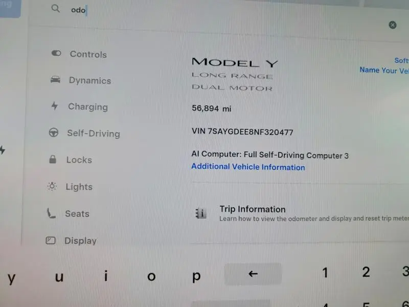 2022 TESLA MODEL Y   