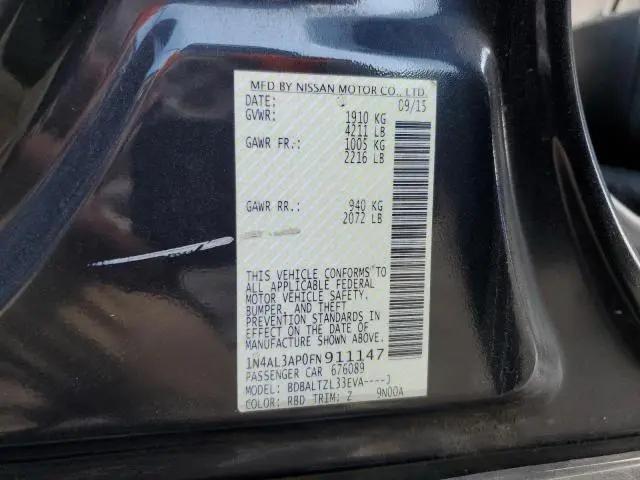 2015 NISSAN ALTIMA 2.5