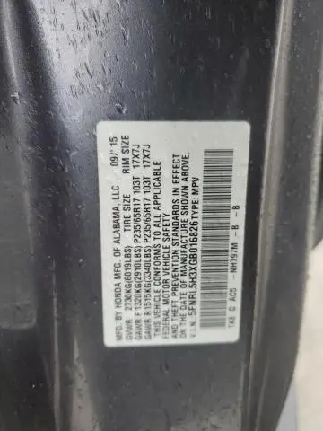 2016 HONDA ODYSSEY SE  