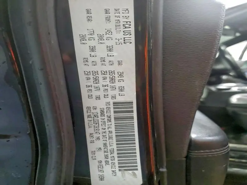 2015 DODGE DURANGO LIMITED  