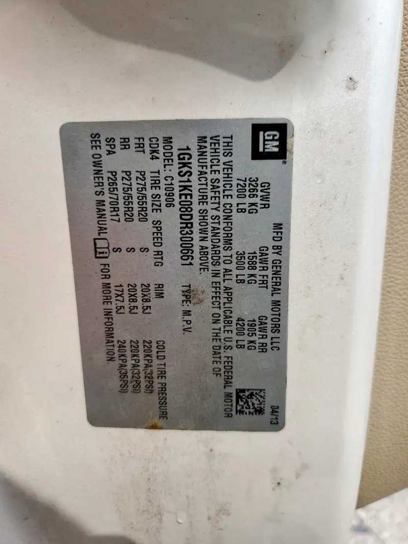 2013 GMC YUKON XL C1500 SLT  