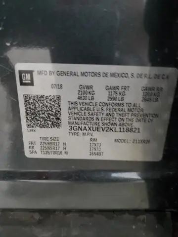 2019 CHEVROLET EQUINOX LT