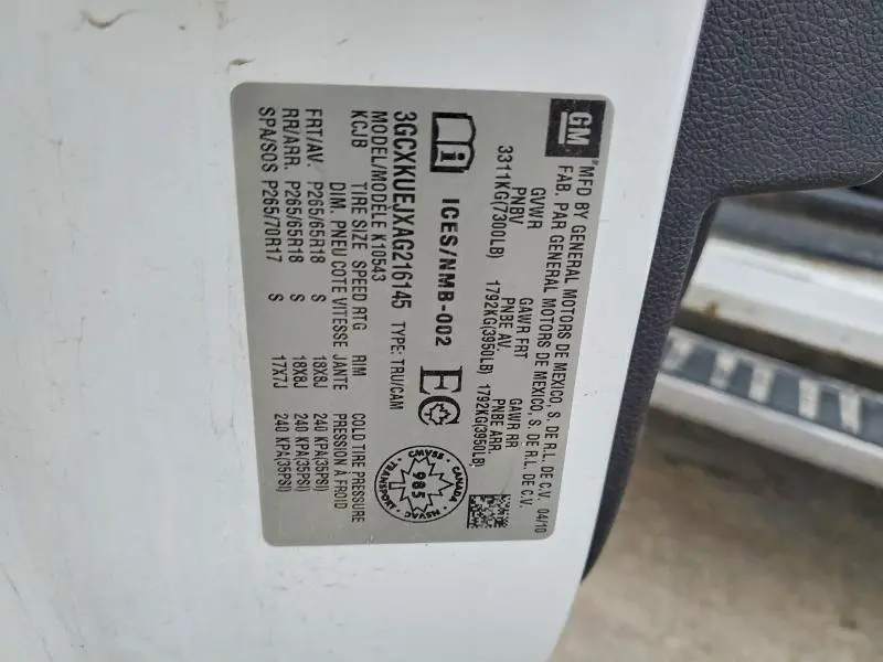 2010 CHEVROLET SILVERADO K1500 HYBRID  