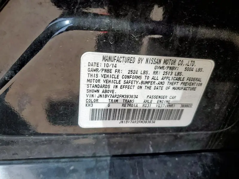 2015 INFINITI Q50 BASE