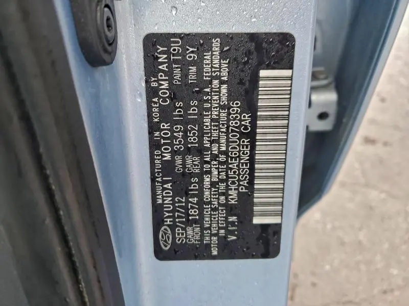 2013 HYUNDAI ACCENT GLS  