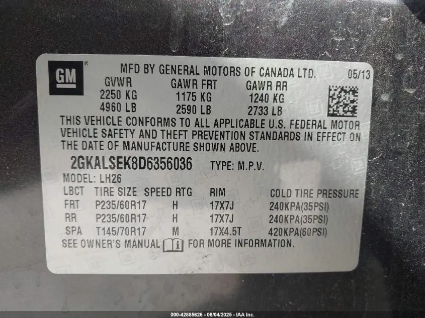 2013 GMC TERRAIN SLE-2