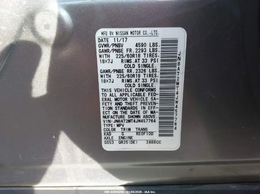 2018 NISSAN ROGUE SL