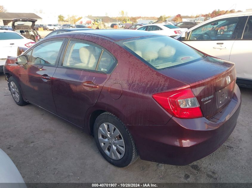 2012 HONDA CIVIC SDN LX